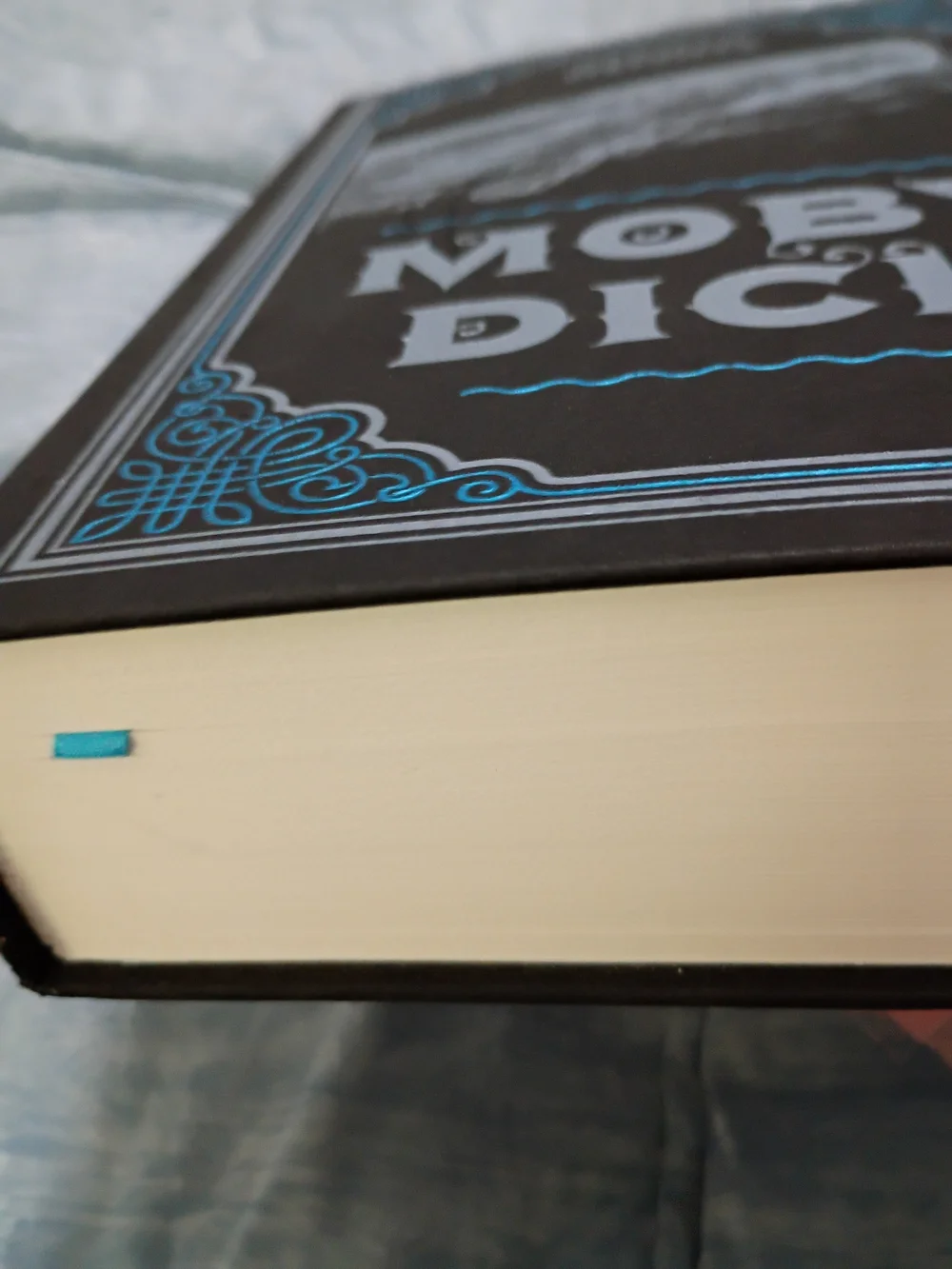Moby Dick Hardcover Book with Blue & Silver Cover